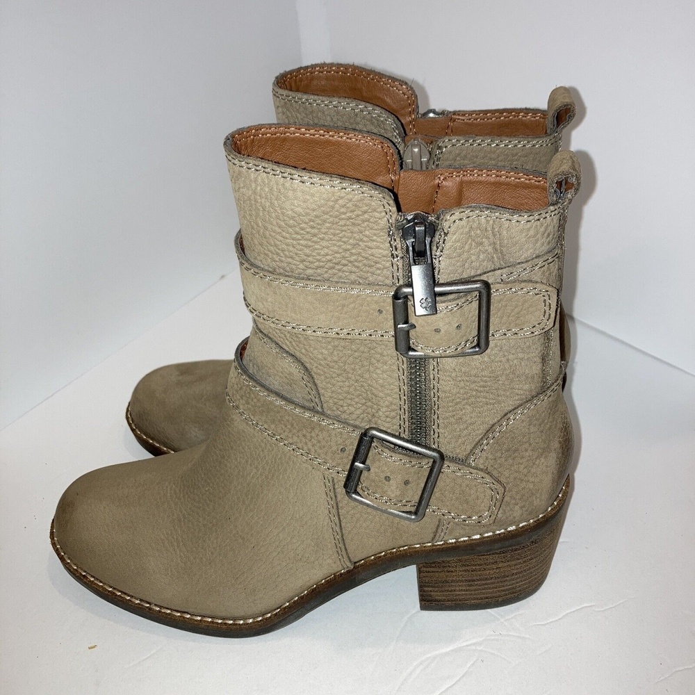 Biker Lucky Brand Castillia‘s Leather Ankle Boots Western 90s Retro Cowgirlcore